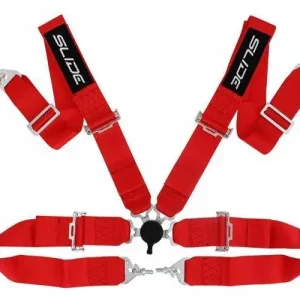 Wysoka jakość Pasy sportowe Slide Quick 4p 3" Czerwone