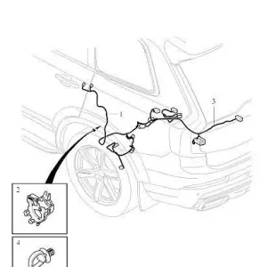 VOLVO XC90 II wiazka tylnego lewego kola OE 32265390 Popularny