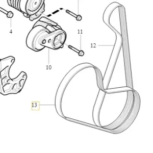 VOLVO V40 V50 napinacze paski osprzetu komplet OE Niska cena