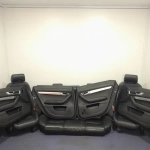 AUDI A6 C6 FOTELE SIEDZISKO OPARCIE KANAPA TAPICERKI SKÓRA EU KOMPLET Wysoka jakość